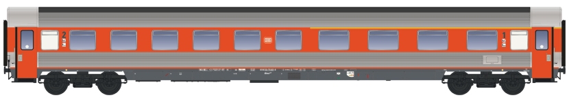 L.S. Models LS46012-1AC - H0 - Personenwagen Abwümz 227, 1./2. Kl., DB, Ep. IV - AC